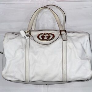 Gucci White Tote Bag